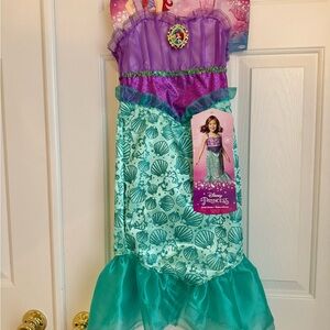 Disney Princess Ariel Dress in Purple and Teal